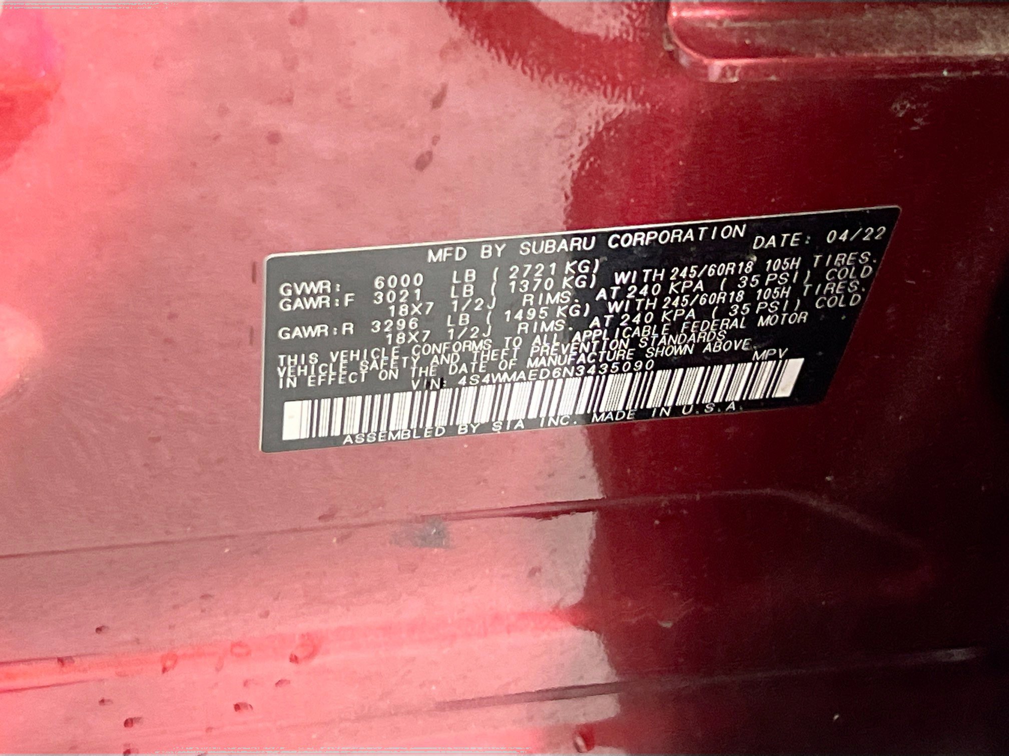 Used 2022 Subaru Ascent Premium w/ Convenience Package image 32