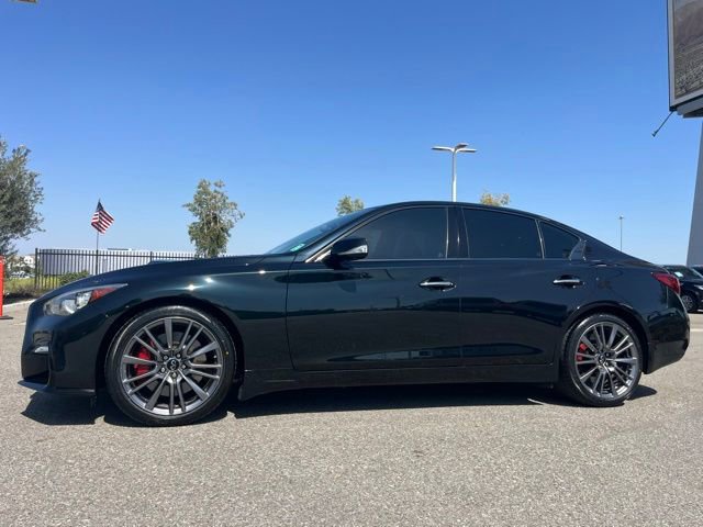 Certified 2023 INFINITI Q50 Red Sport 400 w/ Black Opal Edition RWD image 2