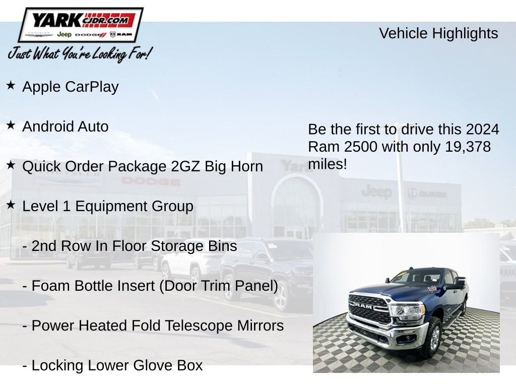 Certified 2024 RAM 2500 Big Horn w/ Bed Utility Group image 13