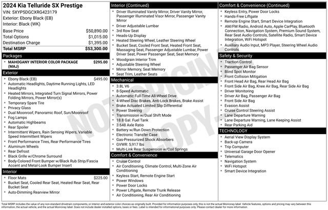 Used 2024 Kia Telluride SX Prestige image 12