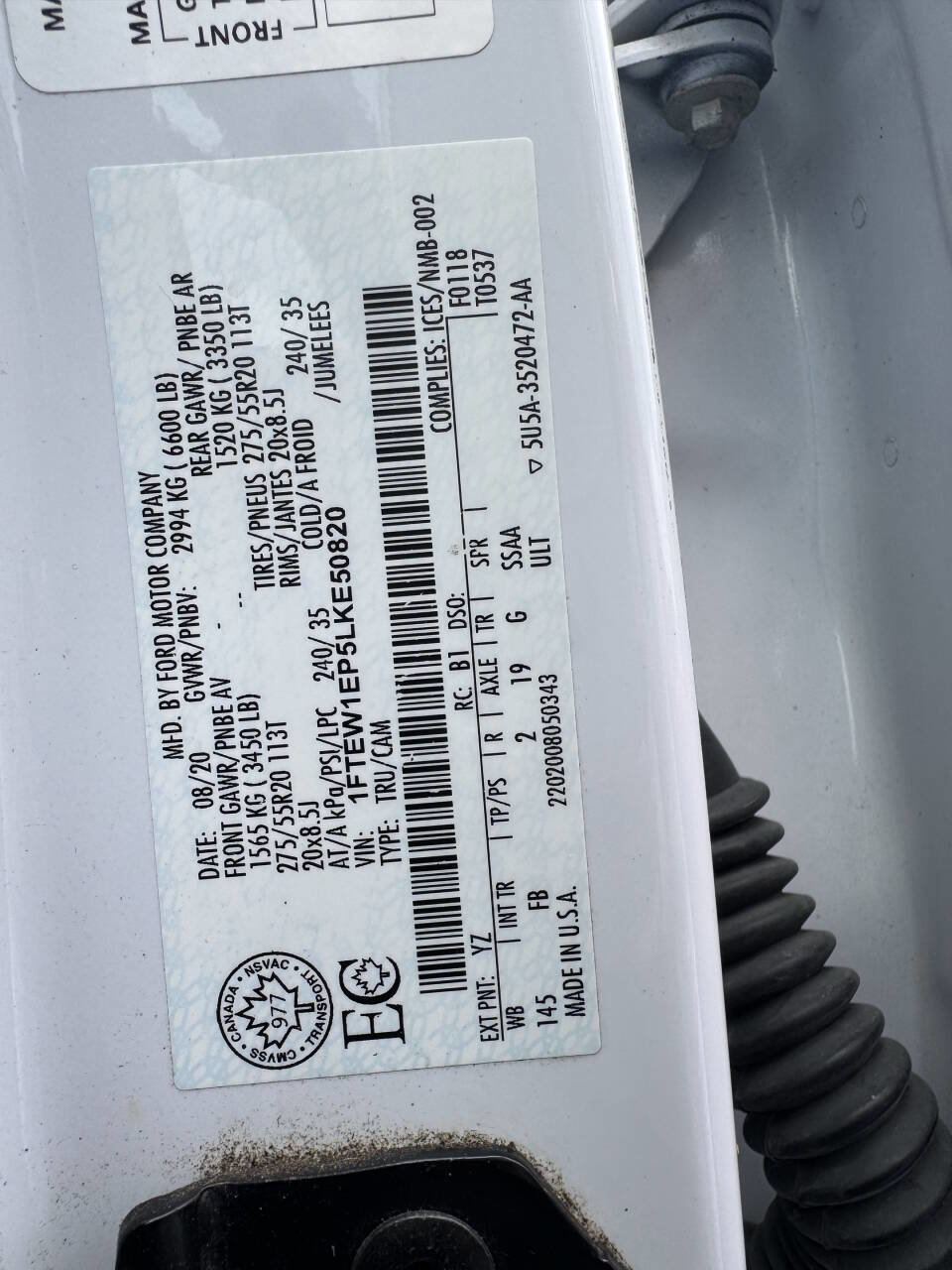 Used 2020 Ford F150 XLT w/ Equipment Group 302A Luxury image 15