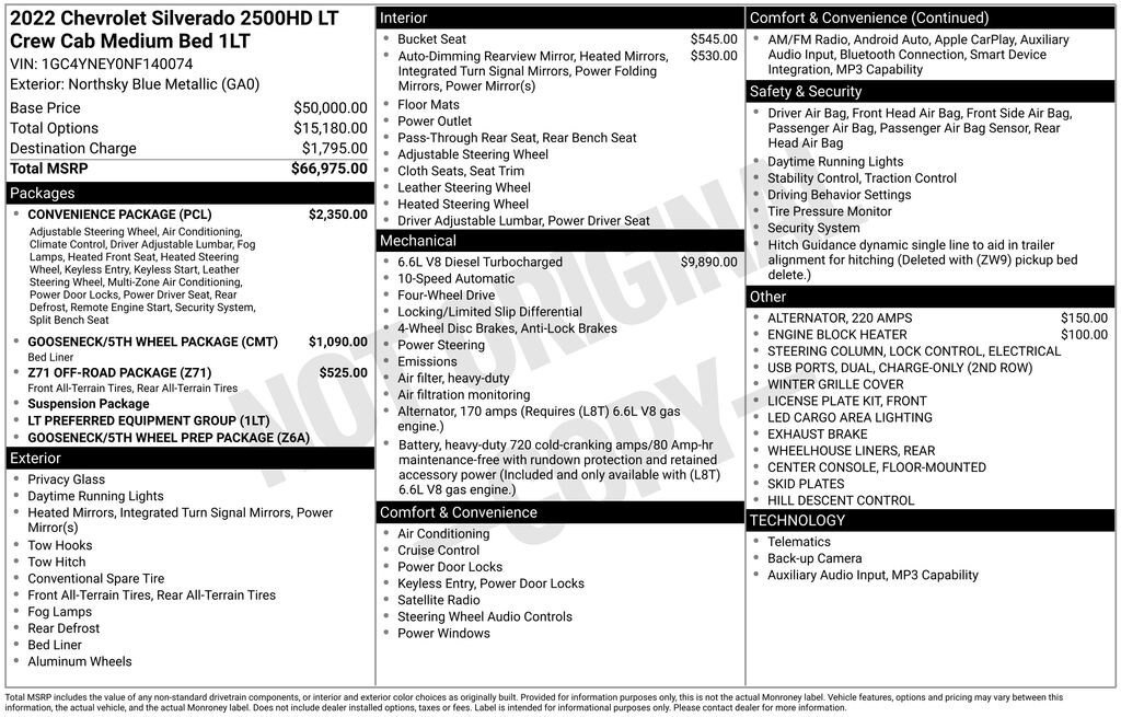 Used 2022 Chevrolet Silverado 2500 LT w/ Convenience Package image 2