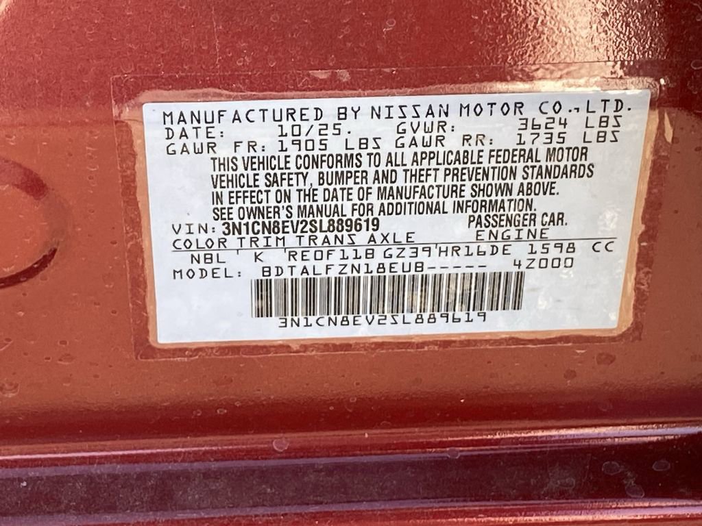 New 2025 Nissan Versa SV w/ Trunk Package image 20