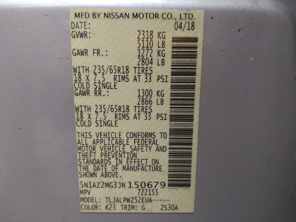 Used 2018 Nissan Murano S FWD image 33