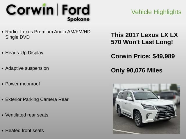 Used 2017 Lexus LX 570 4WD w/ Luxury Package image 6
