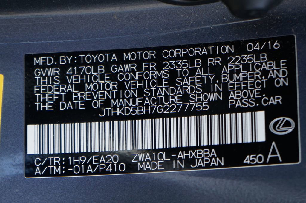 Used 2016 Lexus CT 200h w/ Accessory Package 2 FWD image 42