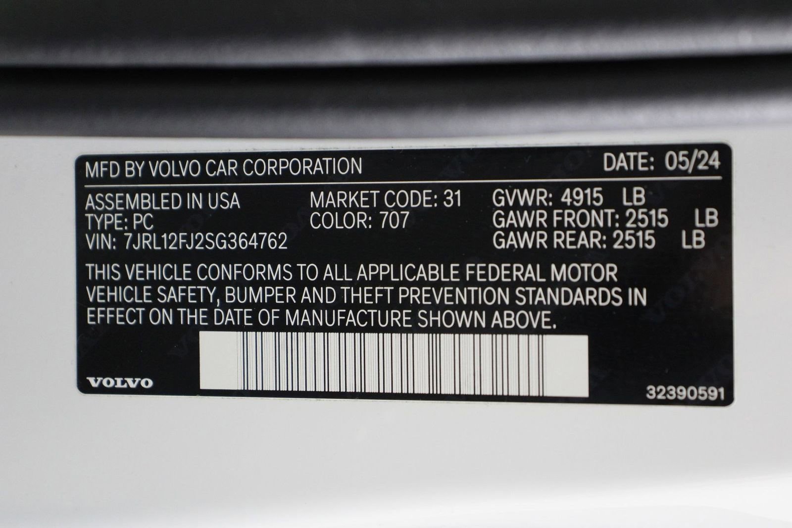 Certified 2025 Volvo S60 B5 Core image 16
