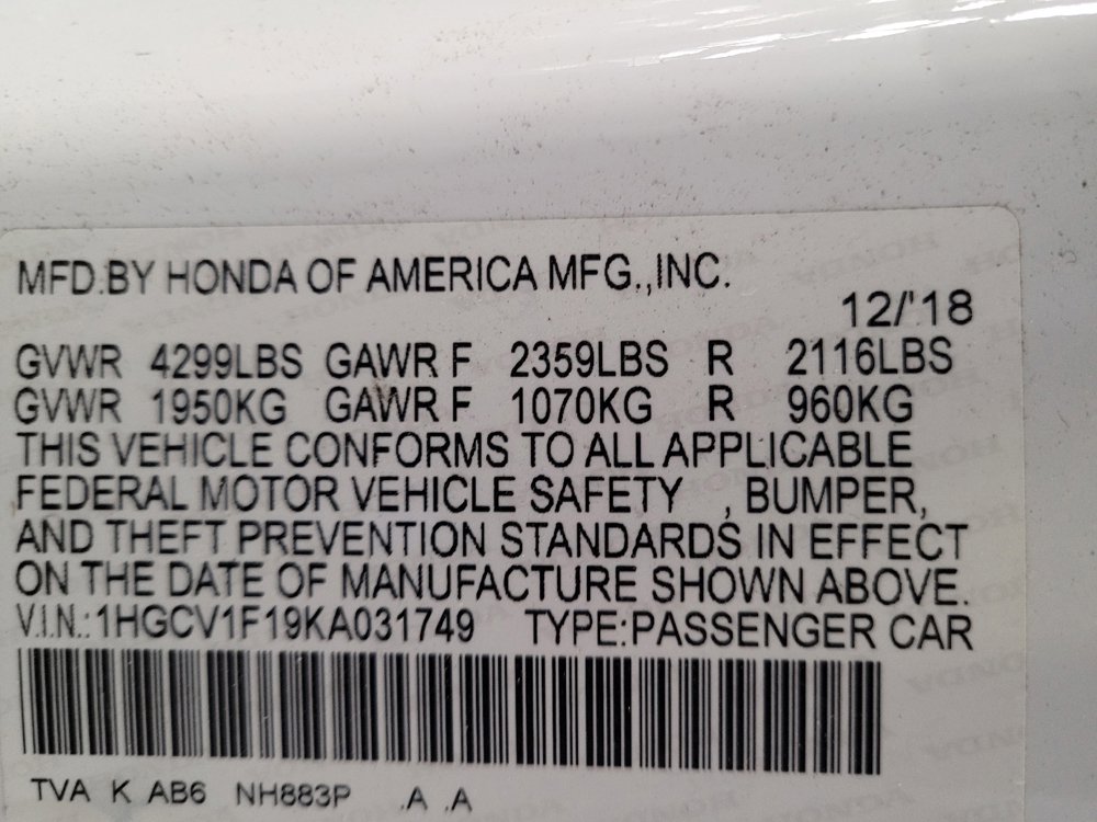 Used 2019 Honda Accord LX image 33