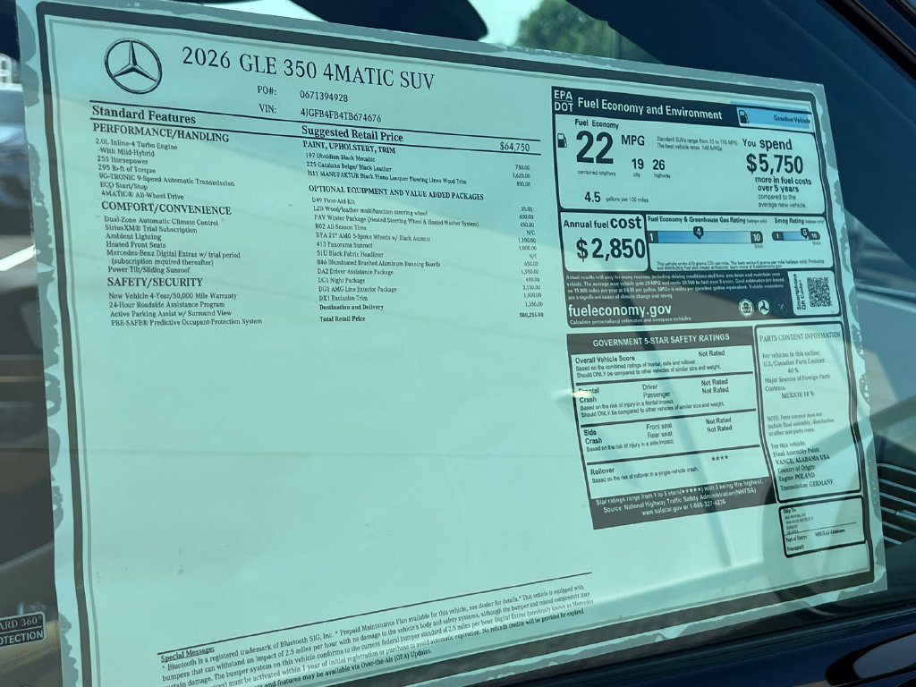 New 2026 Mercedes-Benz GLE 350 4MATIC image 33