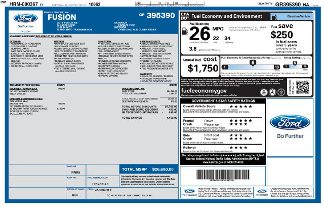 Used 2016 Ford Fusion SE FWD image 23