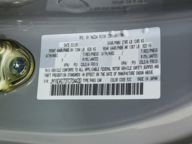 New 2026 MAZDA MX-5 Miata Grand Touring w/ Weather Package RWD image 29