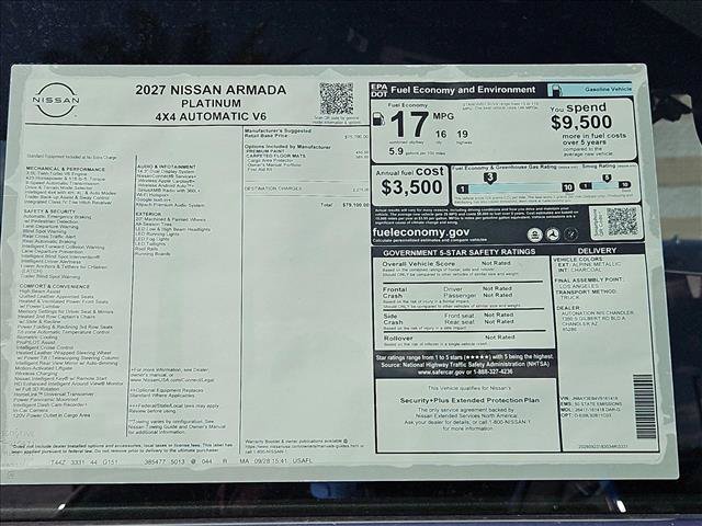 New 2027 Nissan Armada Platinum AWD/4WD image 17