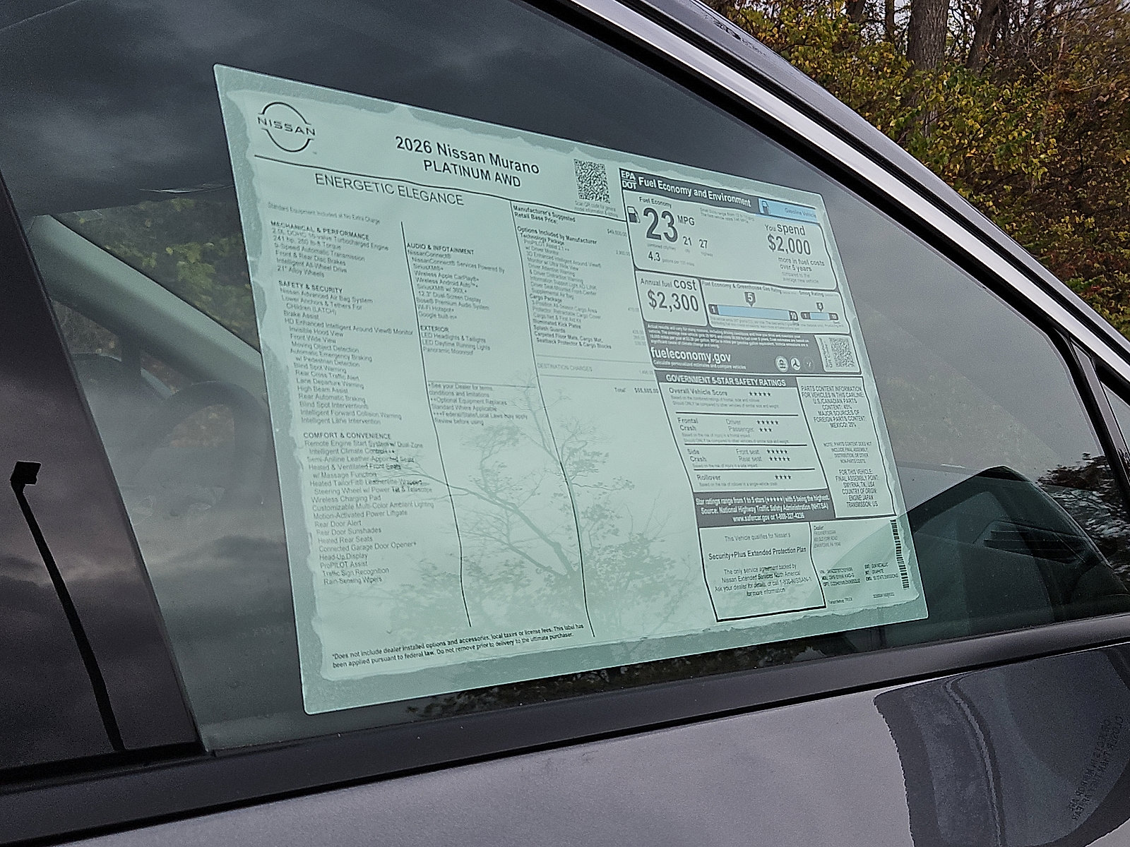 New 2026 Nissan Murano Platinum w/ Technology Package image 20