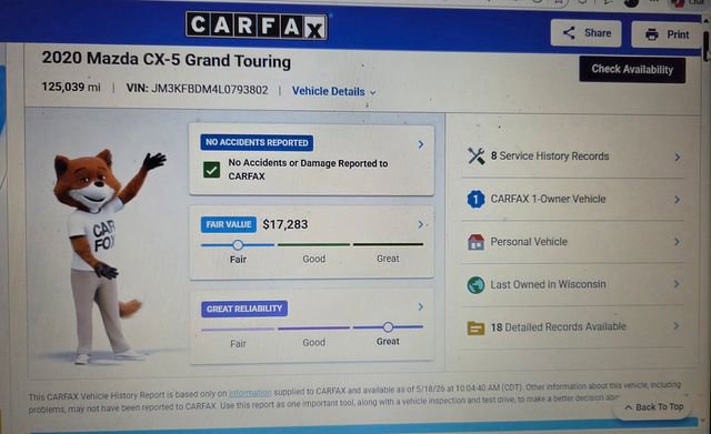 Used 2020 MAZDA CX-5 Grand Touring AWD/4WD image 2