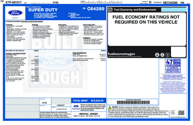 New 2025 Ford F550 2WD Crew Cab Super Duty w/ Snow Plow Prep Package image 6