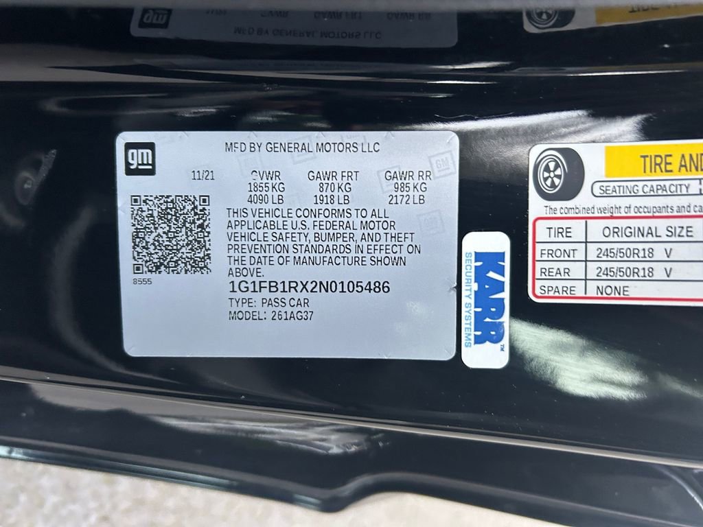 Used 2022 Chevrolet Camaro LT RWD image 34