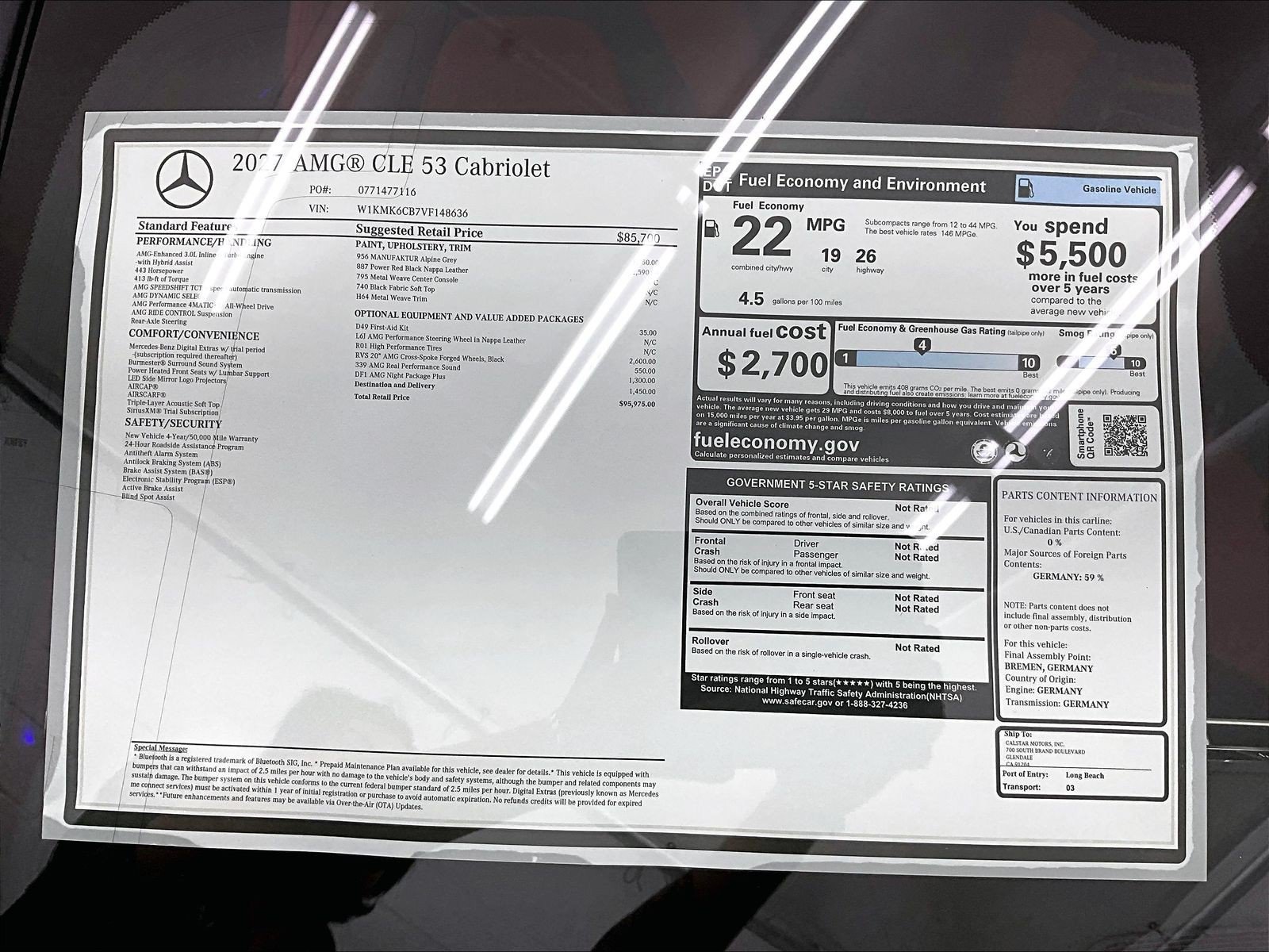 New 2027 Mercedes-Benz CLE 53 AMG 4MATIC Cabriolet image 17