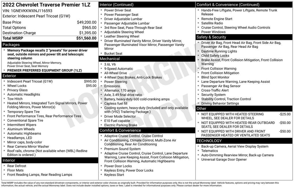 Certified 2022 Chevrolet Traverse Premier image 6