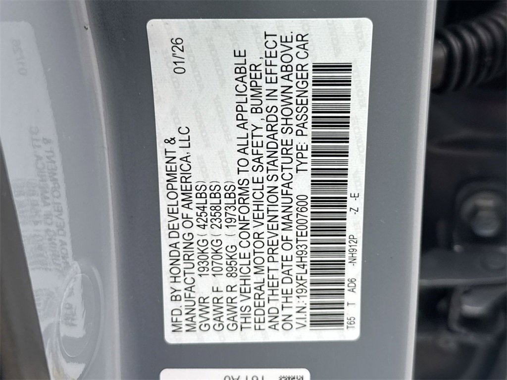 New 2026 Honda Civic Sport Touring image 27