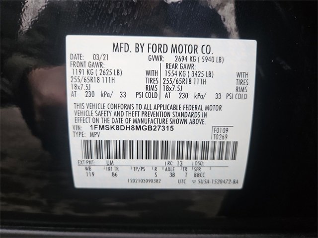 Used 2021 Ford Explorer XLT image 32