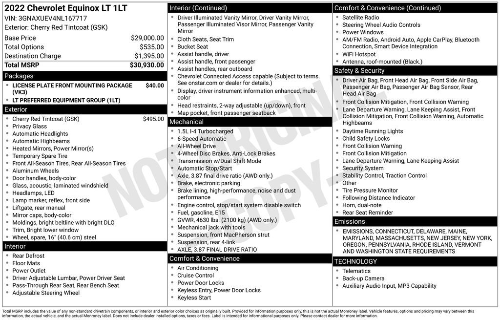Used 2022 Chevrolet Equinox LT image 13