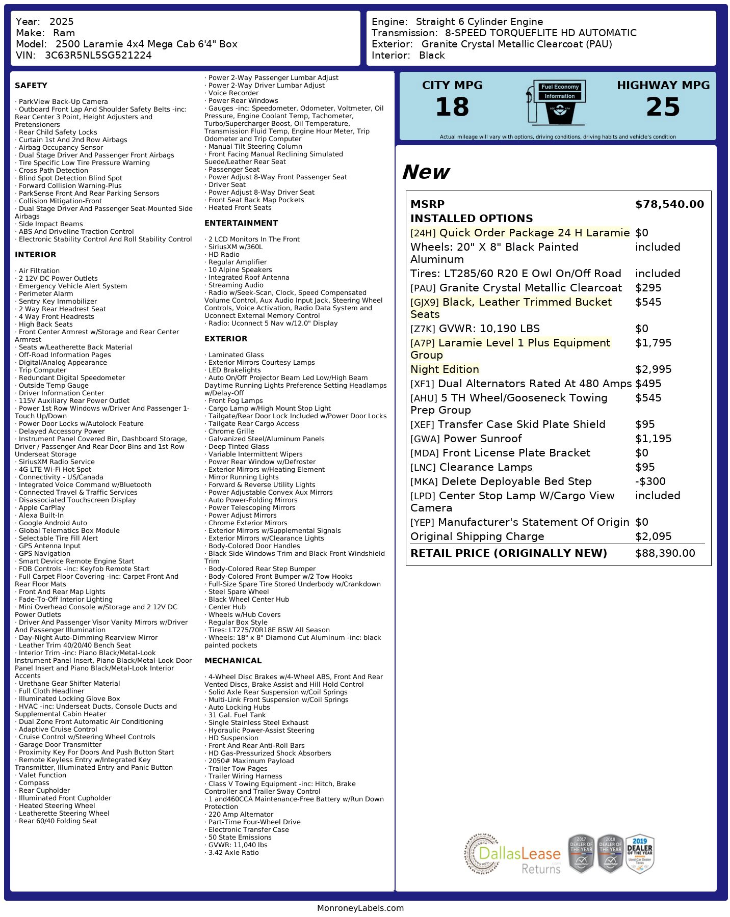 Used 2025 RAM 2500 Laramie w/ Night Edition image 3