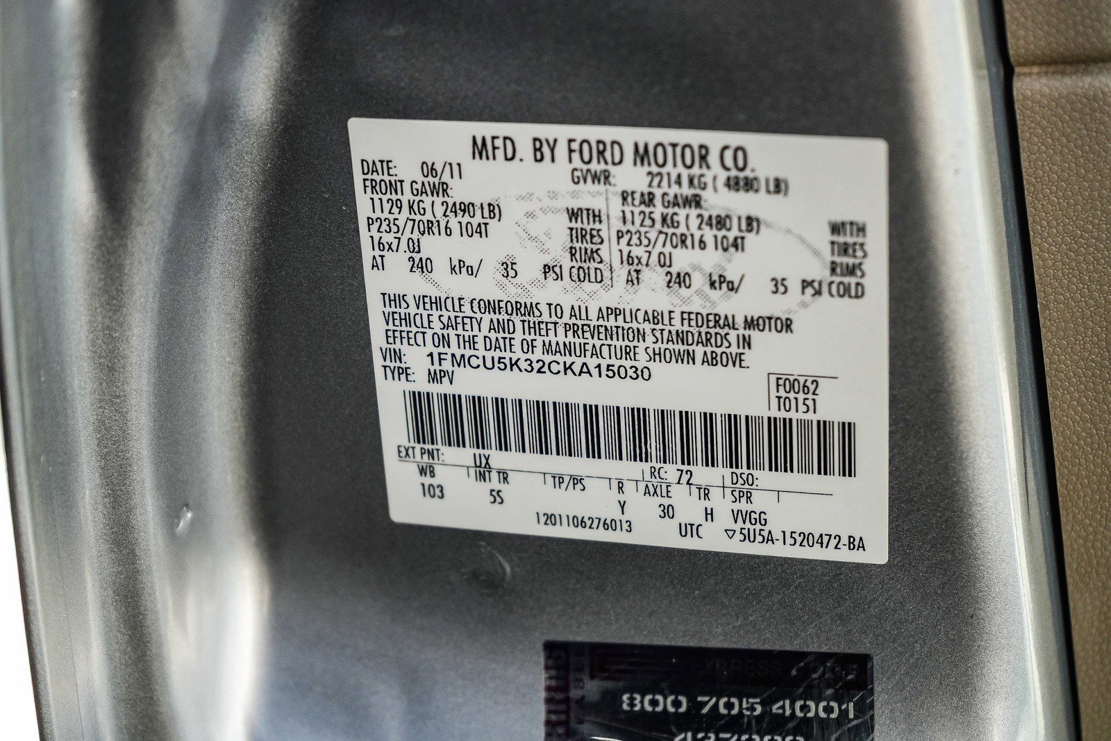 Used 2012 Ford Escape Limited AWD/4WD image 29