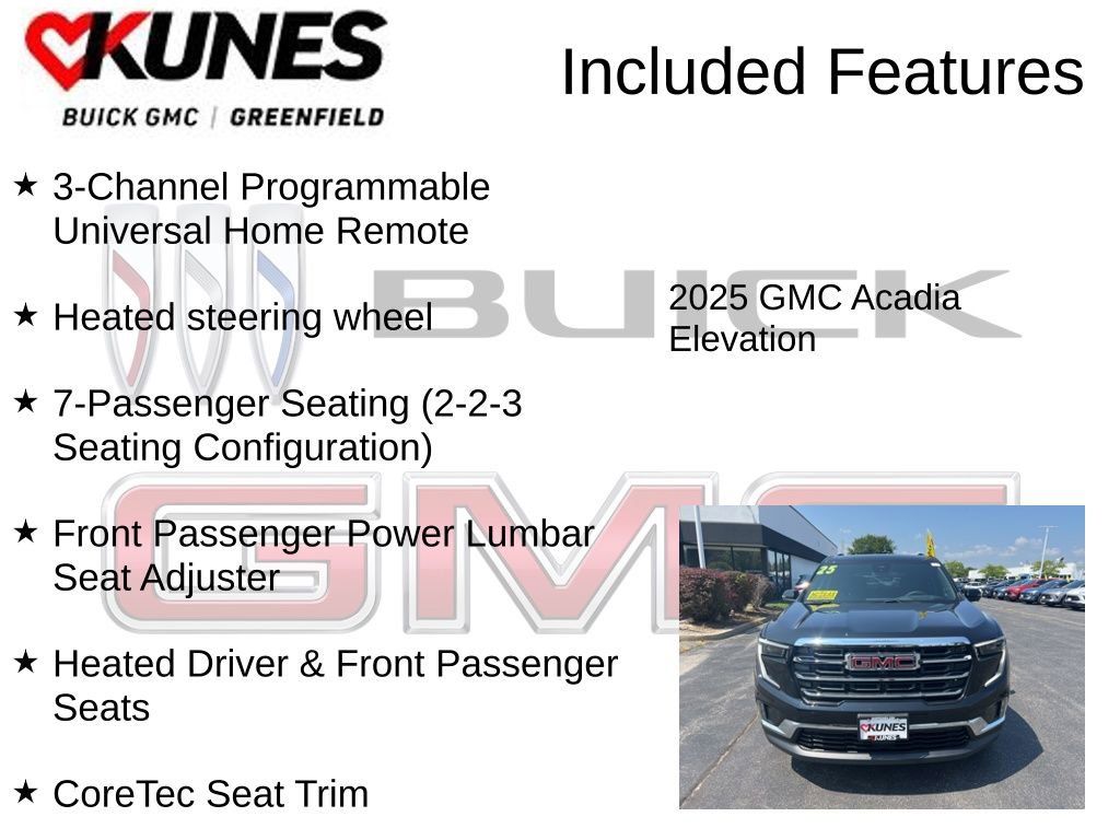 New 2025 GMC Acadia Elevation w/ Elevation Premium Package image 4