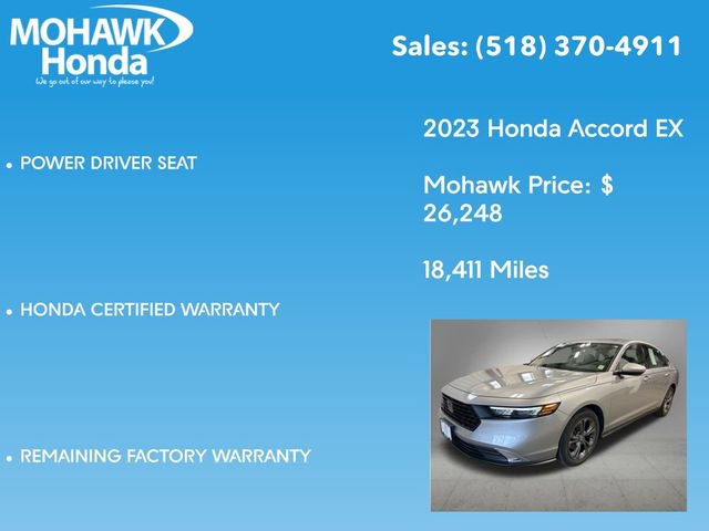 Certified 2023 Honda Accord EX image 14