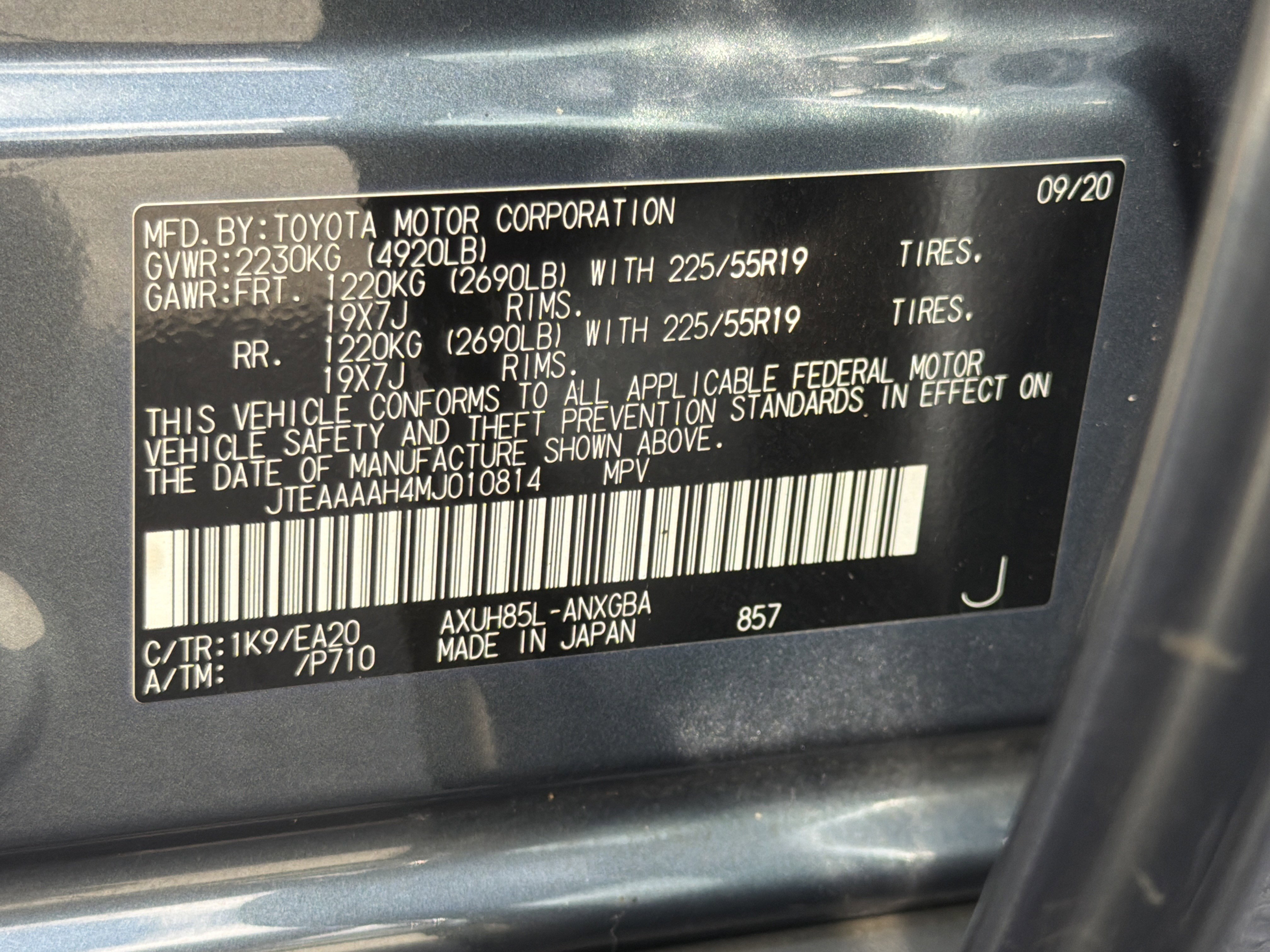 Certified 2021 Toyota Venza XLE w/ Softex Package image 37