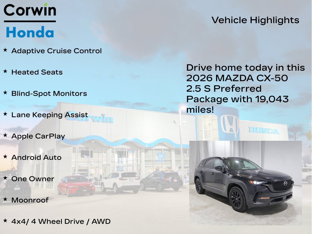 Used 2026 MAZDA CX-50 AWD 2.5 S w/ Preferred Pkg image 6