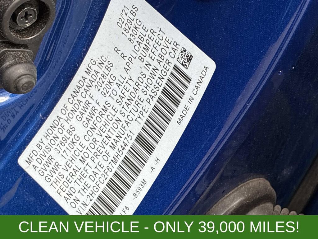 Used 2021 Honda Civic LX image 21
