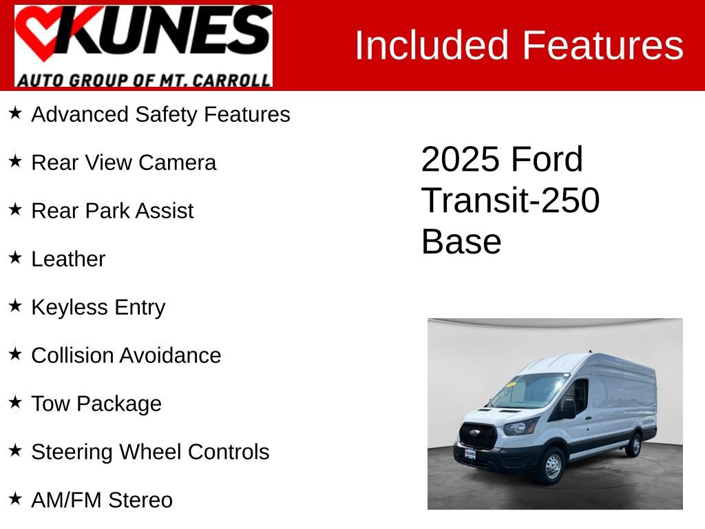 Used 2025 Ford Transit 250 148 High Roof Extended AWD w/ Load Area Protection Package image 3