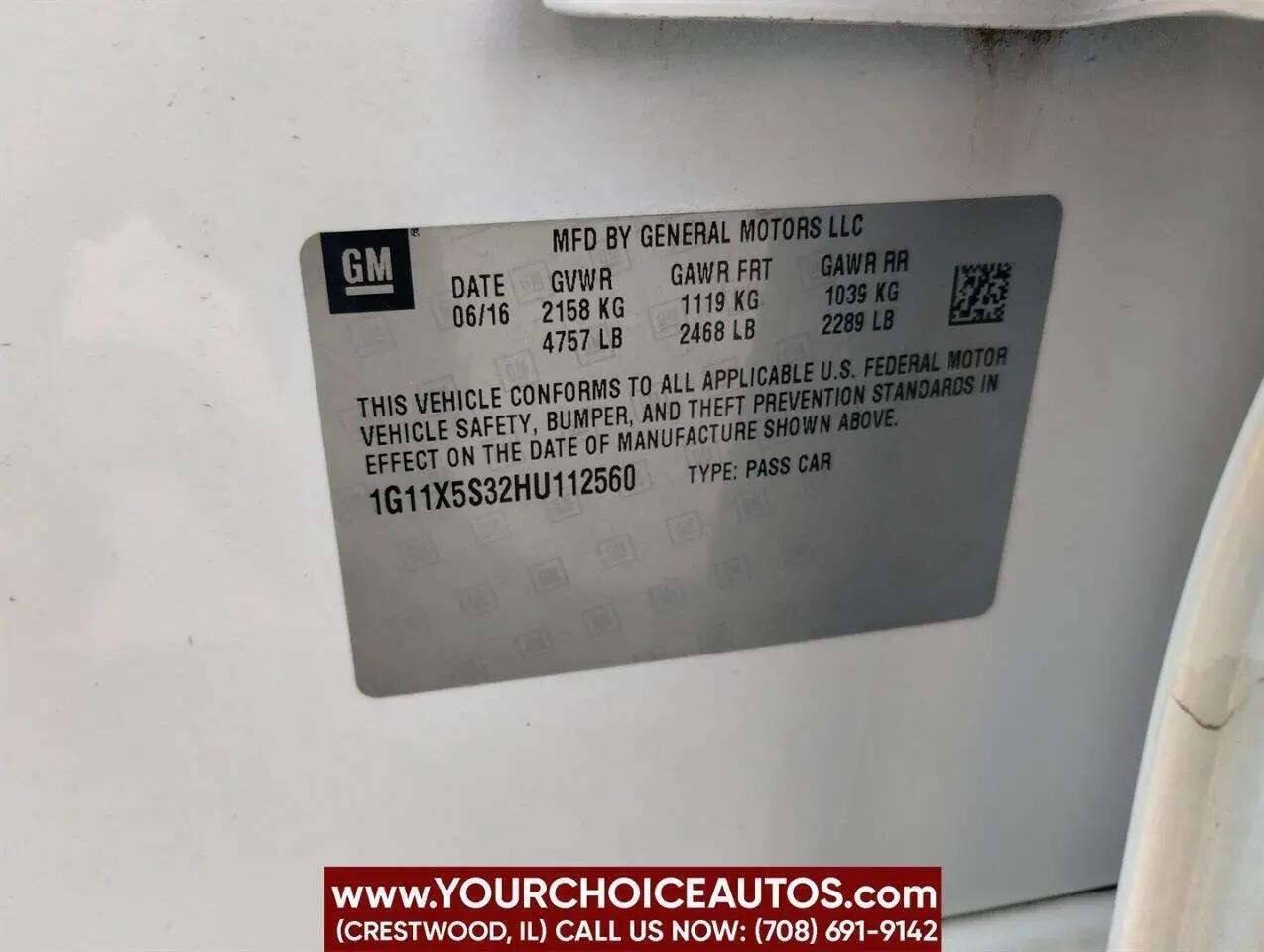 Used 2017 Chevrolet Impala LS FWD image 12