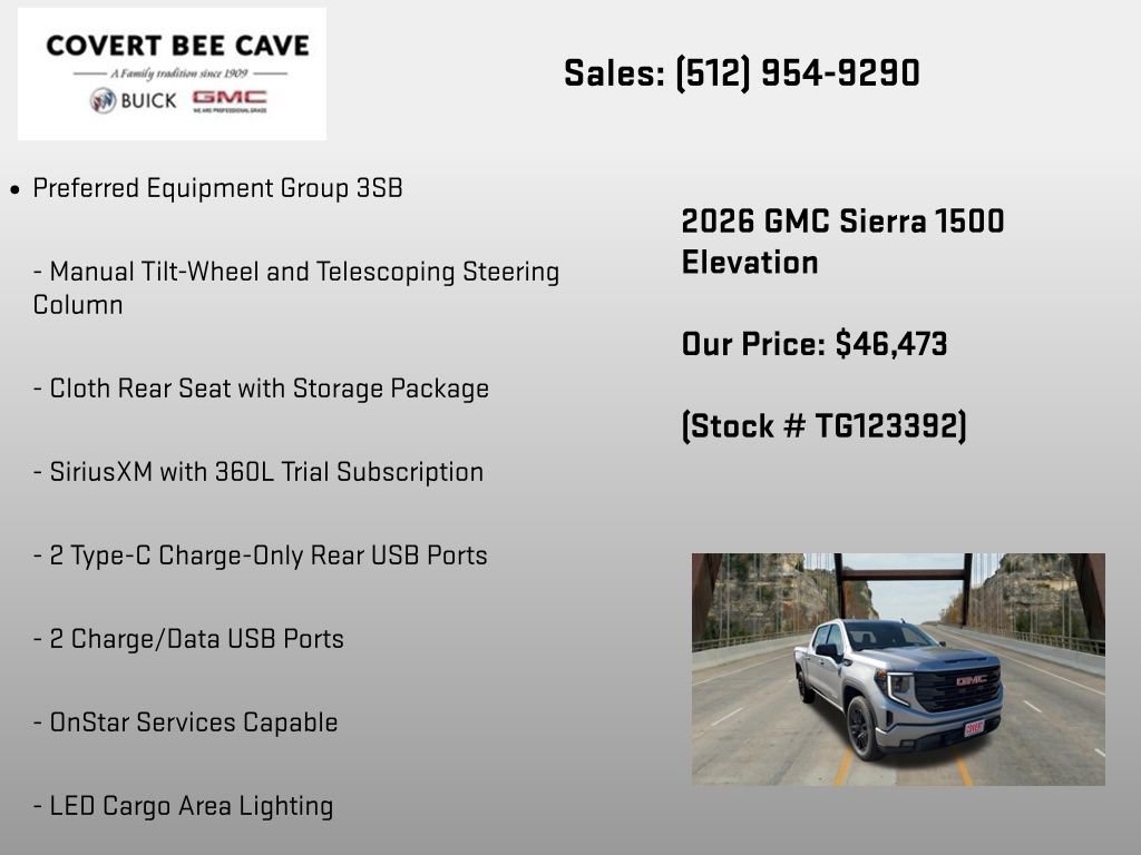 New 2026 GMC Sierra 1500 Elevation RWD image 18