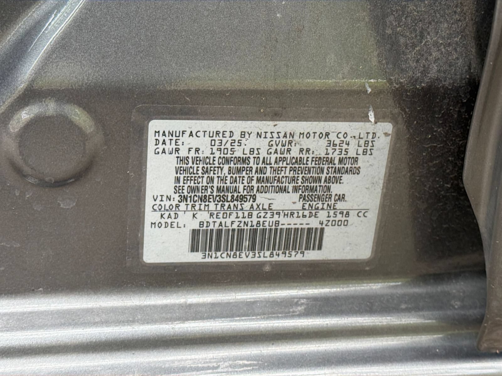 Used 2025 Nissan Versa SV FWD image 26