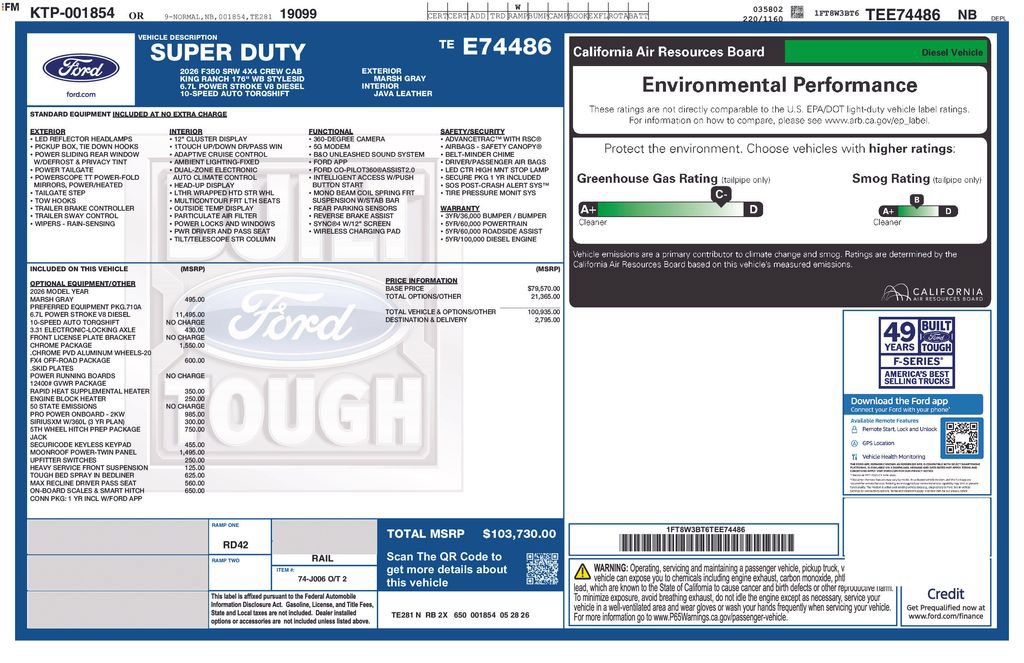New 2026 Ford F350 King Ranch w/ Chrome Package AWD/4WD image 35