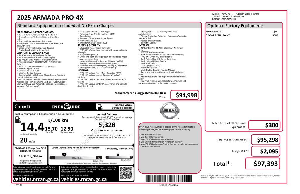 Certified 2025 Nissan Armada PRO-4X AWD/4WD image 33
