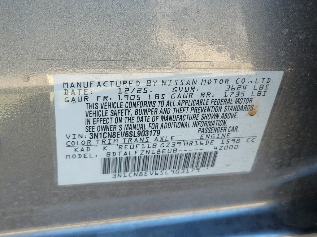 Used 2025 Nissan Versa SV w/ Trunk Package FWD image 29