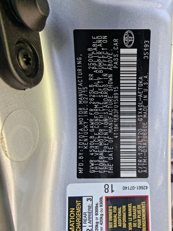 Used 2015 Toyota Avalon XLE Touring FWD image 13