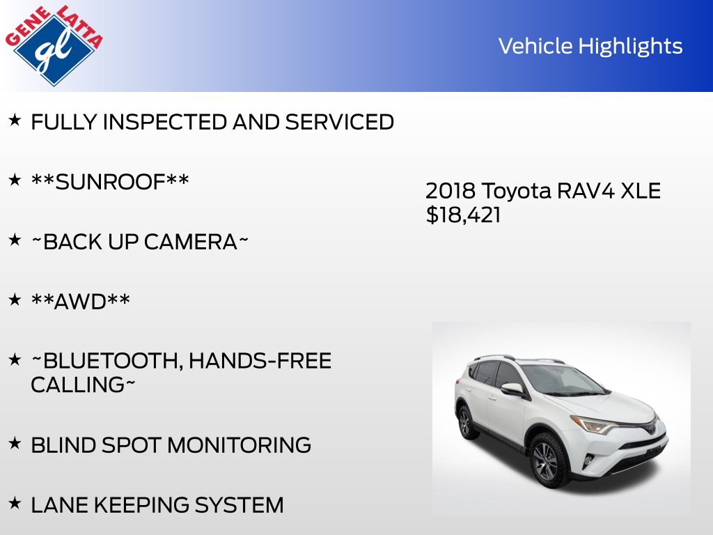 Used 2018 Toyota RAV4 XLE w/ Plus Extra Value Package AWD/4WD image 31