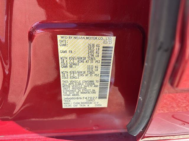 Used 2015 Nissan Frontier SL w/ Moonroof Package image 21