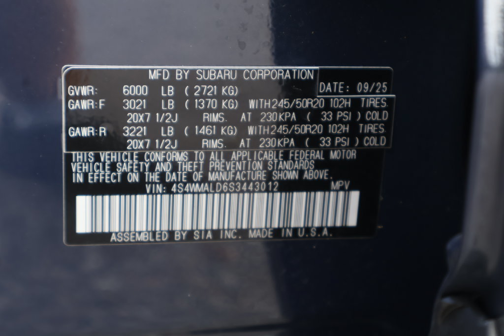 Certified 2025 Subaru Ascent Limited AWD/4WD image 32