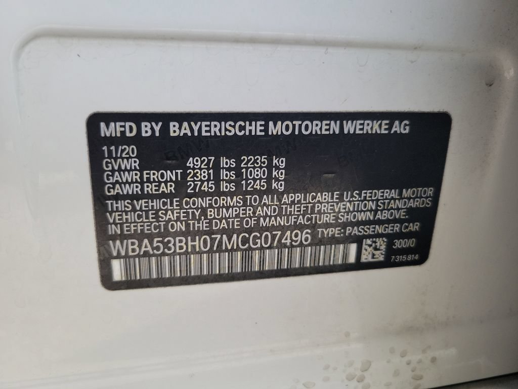 Used 2021 BMW 530i w/ Convenience Package RWD image 34