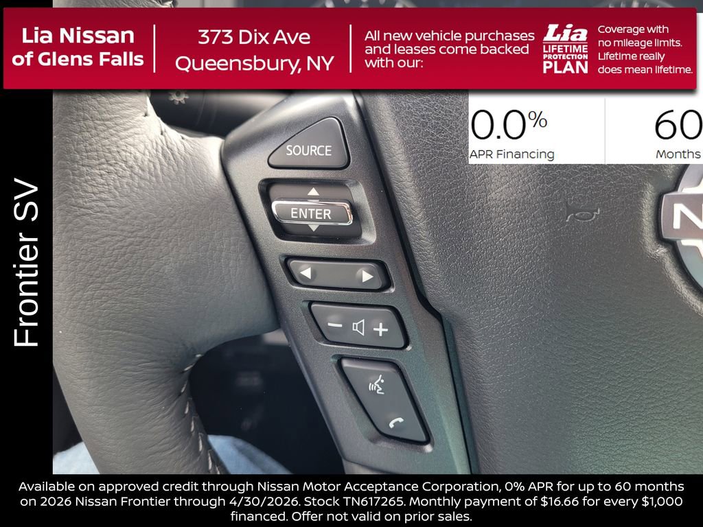 New 2026 Nissan Frontier SV w/ SV Convenience Package image 18