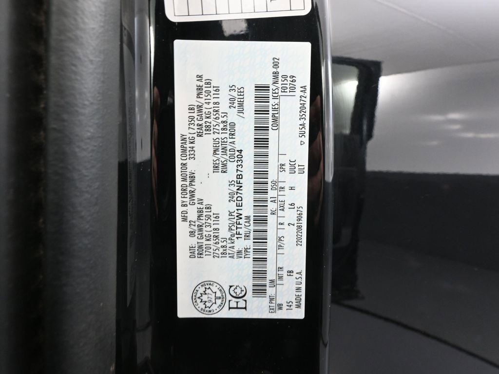 Used 2022 Ford F150 XLT w/ Equipment Group 301A Mid image 51