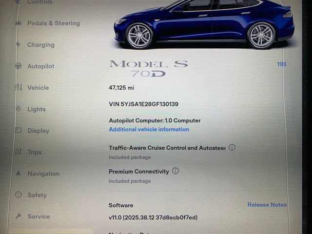 Used 2016 Tesla Model S 70D AWD/4WD image 11