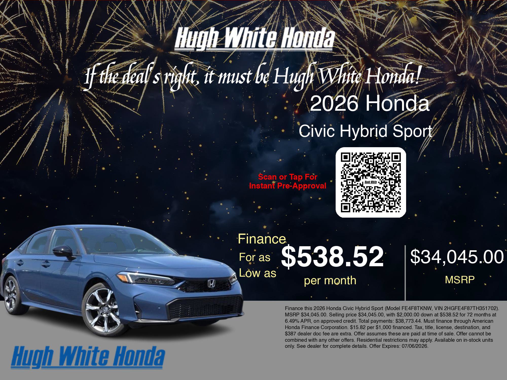 New 2026 Honda Civic Sport Touring image 7