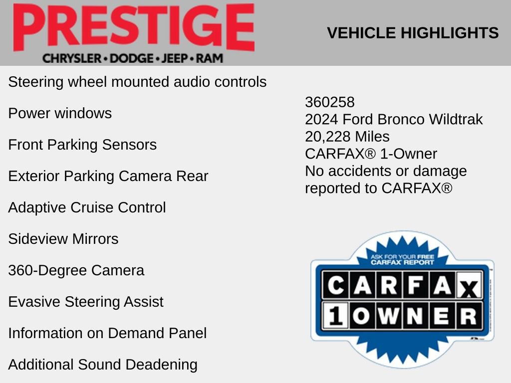 Used 2024 Ford Bronco Wildtrak AWD/4WD image 6