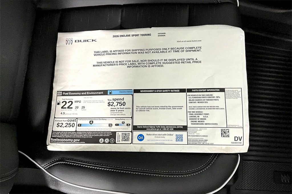 New 2026 Buick Enclave Sport Touring w/ Power Package image 14